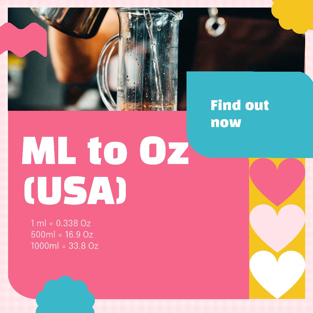 ml to oz infographic