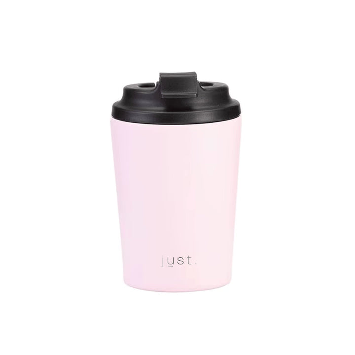 pink reusable coffee cup